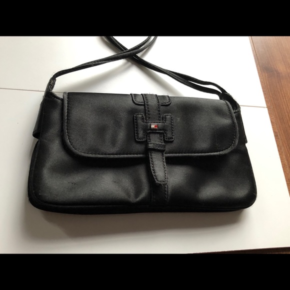 Mini bag Tommy Hilfiger black satine - Picture 5 of 5
